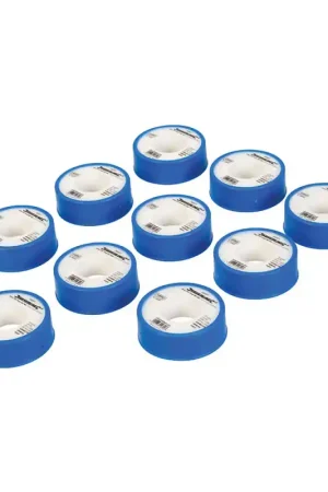 Top Vente LOT DE 10 RUBANS TEFLON PTFE 12 mm X 12 M