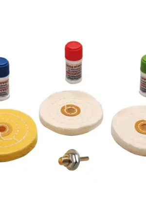 Usine Directe KIT DE POLISSAGE POUR METAL DOUX 7 pièces