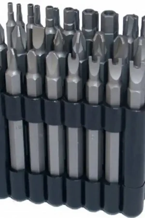ASSORTIMENT DE 32 EMBOUTS LONGS ADAPTES AUX VIS DE SECURITE POUR VISSEUSE Pas Cher