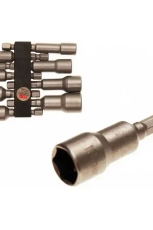 Petit Prix ENSEMBLE DE DOUILLES 6 PANS 1/4 (6,3 mm) POUR VISSEUSES - 8 PIECES