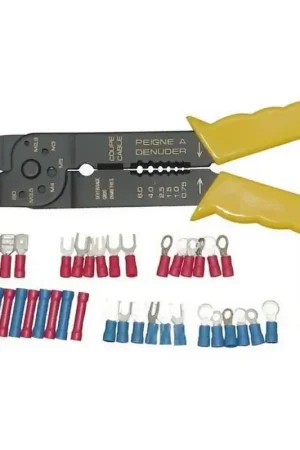 ASSORTIMENT DE 48 COSSES ELECTRIQUES ET PINCE A SERTIR Pas Cher
