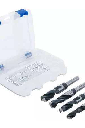 COFFRET BGS DE 4 FORETS A METAUX HSS 14 à 20 mm - QUEUE REDUITE à 13 mm Meilleur Prix