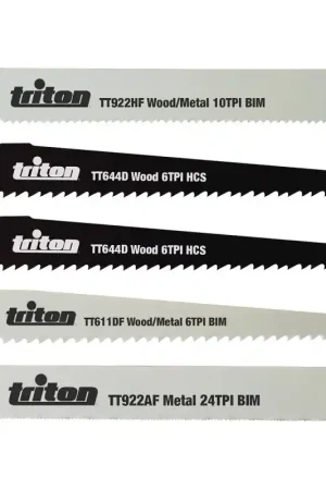 SET DE 5 LAMES TRITON POUR SCIE SABRES Prix Choc