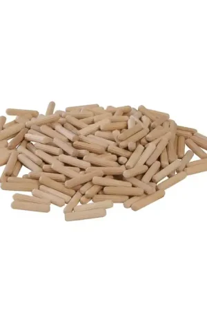 Quantité Limitée 200 CHEVILLES RAINUREES BOIS POUR ASSEMBLAGES DE 6 x 30 mm