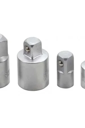4 ADAPTATEURS REDUCTEURS AUGMENTATEURS POUR CLIQUETS - DOUILLES 1/4-3/8-1/2 Usine Directe