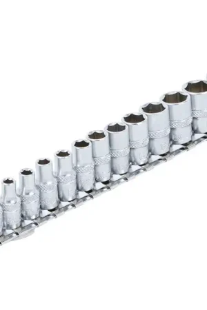 13 DOUILLES STANDARD 6 PANS CARRE 1/4 BGS - 4 A 14 mm Usine Directe