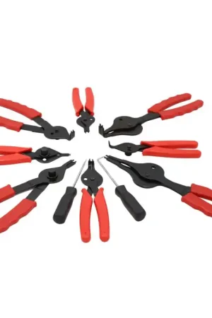 Achetez Aujourd'hui LOT DE 8 PINCES A CIRCLIPS INTERIEUR EXTERIEUR BECS COUDES ET DROITS EN COFFRET