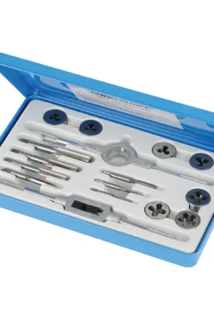 Authentique TARAUDS ET FILIERES M3, M4, M5, M6, M8, M10, M12 - 16 pièces