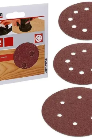 Vente Directe Lot de 5 disques abrasifs Ø115mm pour ponceuses - Kreator