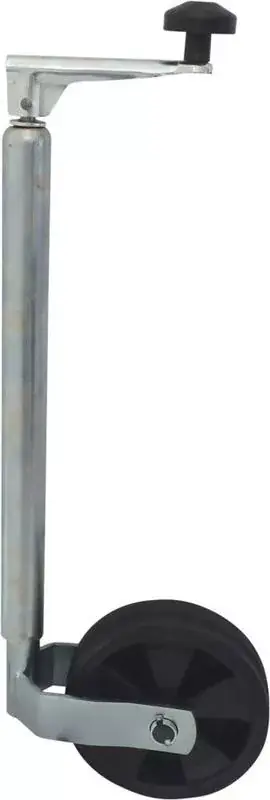 Roue jockey, jante PVC - 35mm - Course de 230mm - 80kg Super Prix