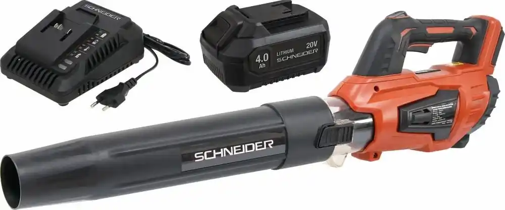 Souffleur de feuilles sur batterie 20V - Débit 400/570 m³/h – SCHNEIDER Retour Gratuit