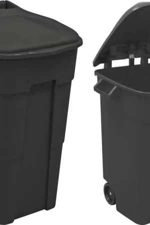 Poubelle/conteneur à roulettes 120L - NOIR - Tayg Produit De Marque