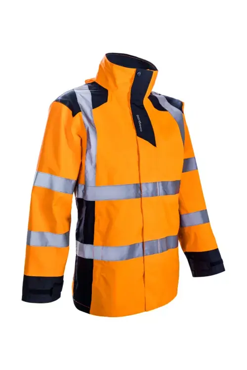 Parka de pluie Orange Haute Visibilité - SANGAKU - COVERGUARD Vente Directe