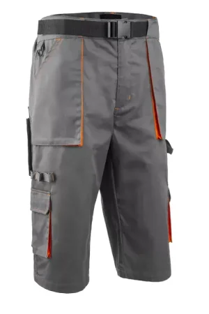 Populaire Bermuda long de travail 7 poches NAVY/PADDOCK II Gris/Orange – COVERGUARD
