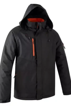 Remise Parka doublure polaire - Noir/Orange - YUZU - COVERGUARD