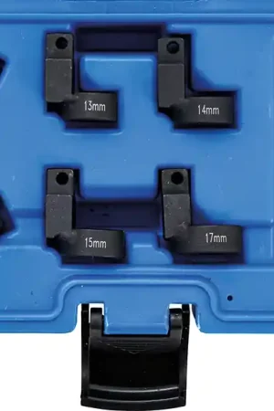 Achat Immédiat Jeu de clés à tuyauter | flexible | 5 têtes interchangeables | empreinte 3/8" | 11 - 17 mm