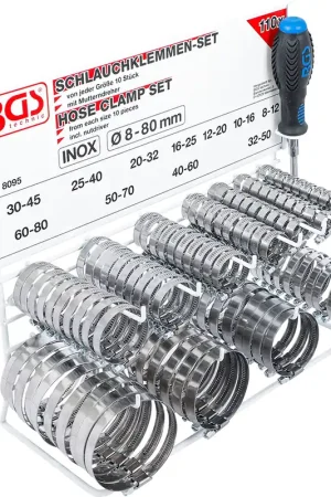 Achat Immédiat Assortiment de colliers | inoxydable | sur tableau | 111 pièces