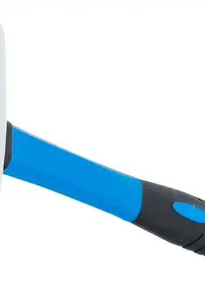 Achat Immédiat Maillet caoutchouc | manche en fibres de verre | tête blanche | Ø 64 mm | 750 g