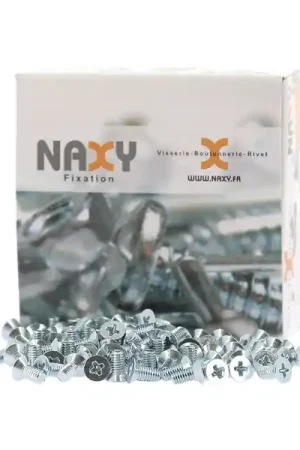 Vis métriques tête fraisée DIN965 ZINC blanc Offre Exclusive